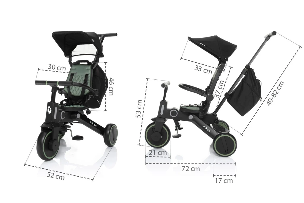 ZOPA TRIKE X TRIKE TRICIKLO,LUNAR GREY