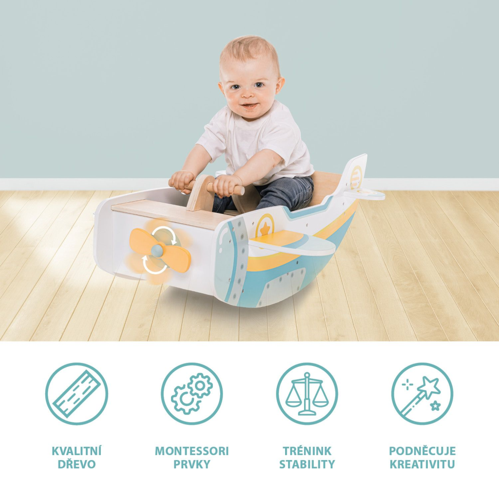 ZOPA DRVENA MONTESORRI LJULJAČKA AVION