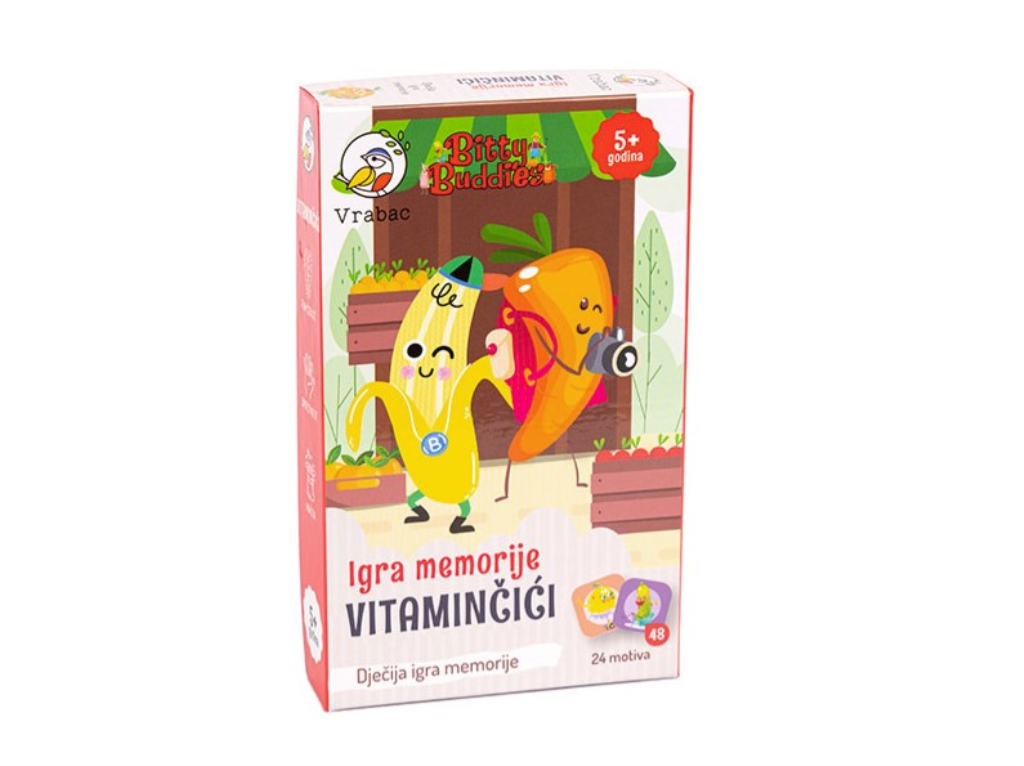 BITTY BUDDIES IGRA MEMORIJE VITAMINČIĆI,VRABAC
