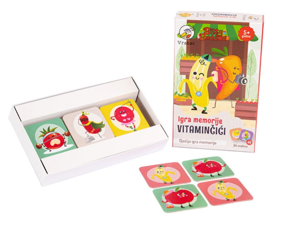 BITTY BUDDIES IGRA MEMORIJE VITAMINČIĆI,VRABAC