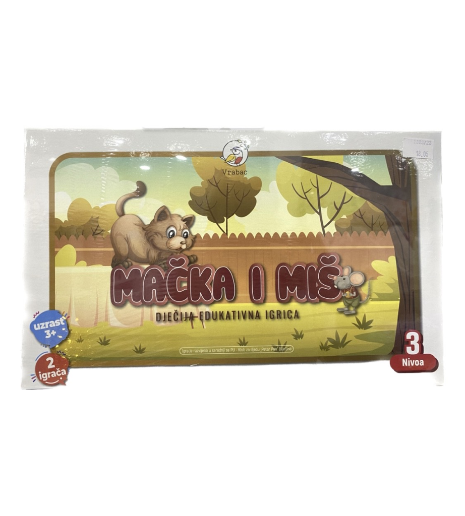 MAČKA I MIŠ EDUKAT.IGRA,VRABAC