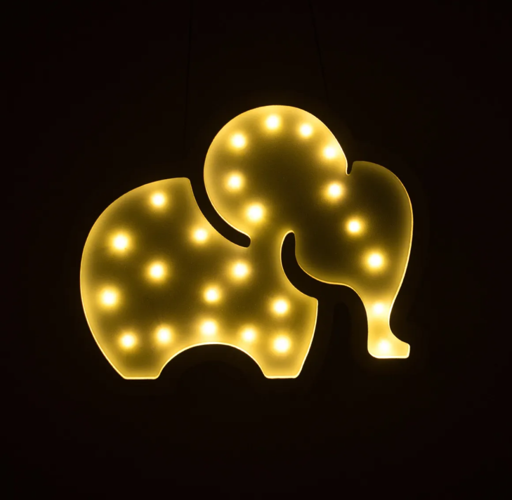 DJEČJA LAMPA SLON/ROZA WL23-02 FV.