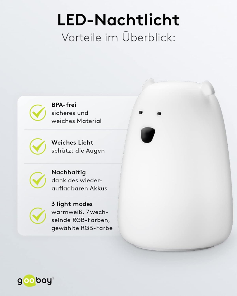 LED LAMPA MEDO,7 BOJA,PUNJIVA BATERIJA,TOUCH SENZOR