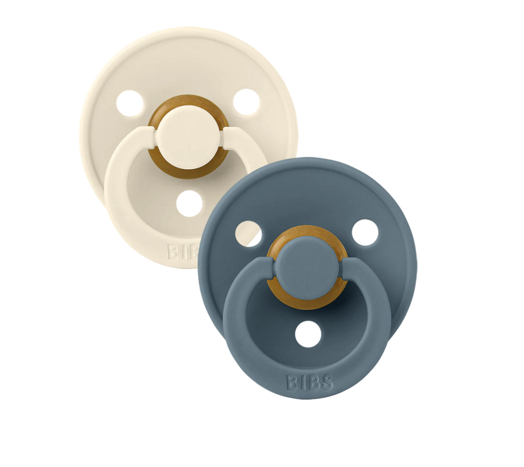 BIBS DUDE IVORY&PETROL VEL.2