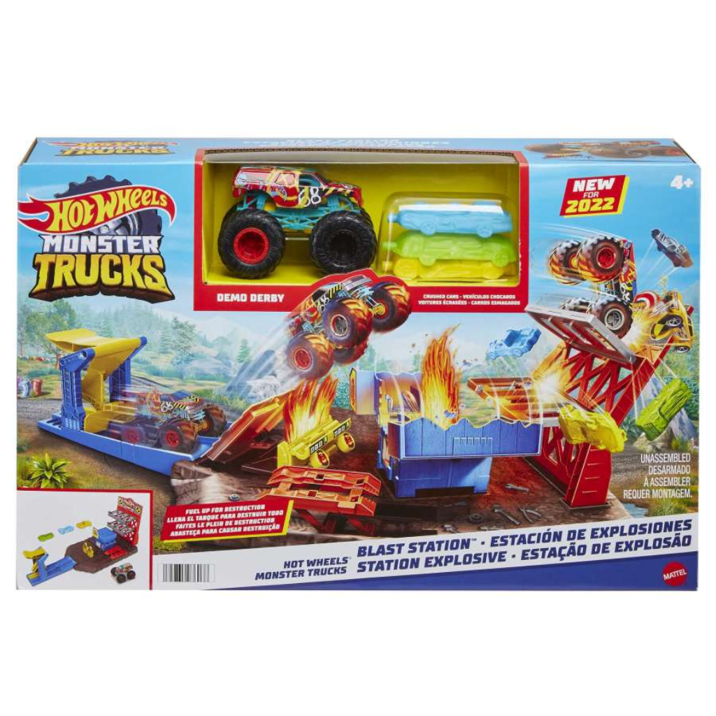 HOT WHEELS MONSTER TRUCKS BLAST STATION