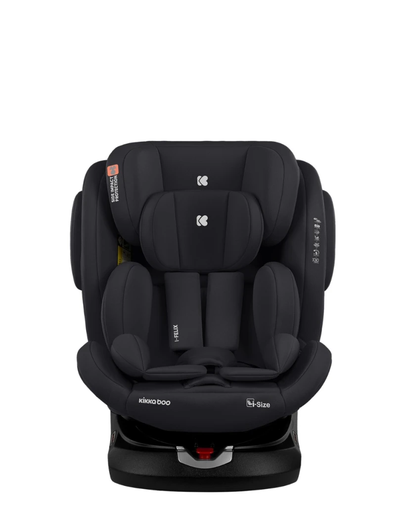 KIKKA BOO AUTOSJEDALICA I-FELIX I-SIZE BLACK,40-150CM