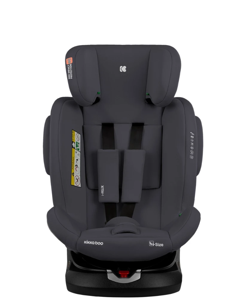 KIKKA BOO AUTOSJEDALICA I-FELIX I-SIZE DARK GREY,40-150CM