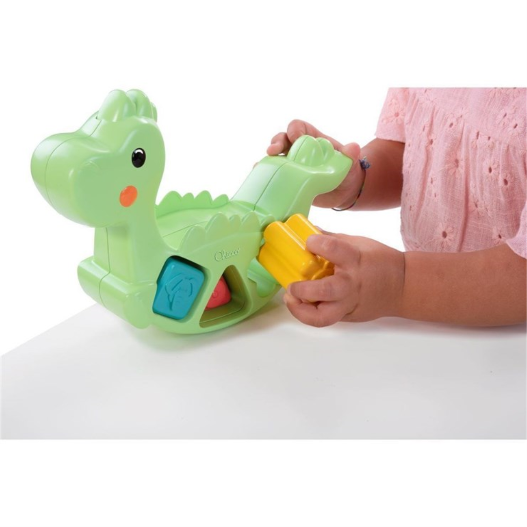 CHICCO ECO IGRAČKA 2U1 ROCKING DINO 12M+,M.
