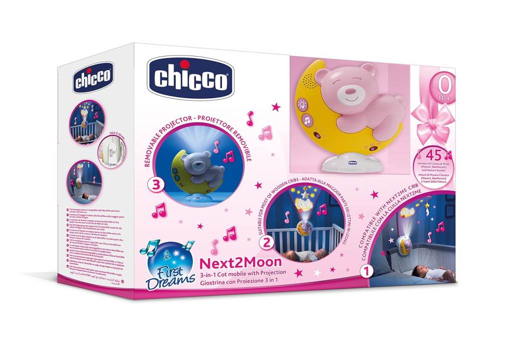 CHICCO PROJEKTOR NEXT2MOON,ROZA  M.