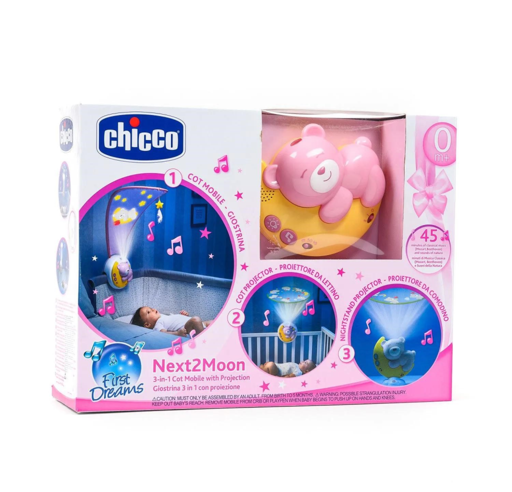 CHICCO PROJEKTOR NEXT2MOON,ROZA  M.