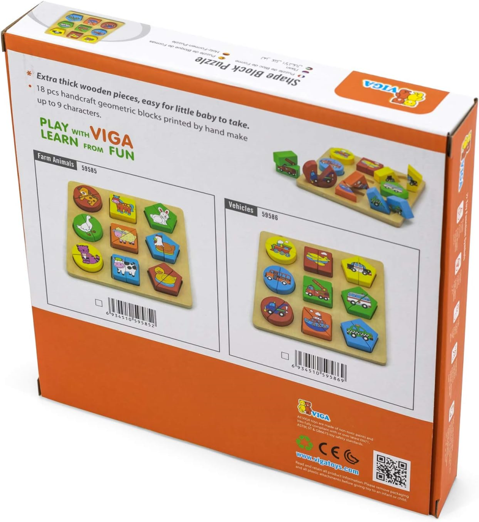 VIGA DRVENE PUZLE 18 DIJELOVA-FARMA ,M.