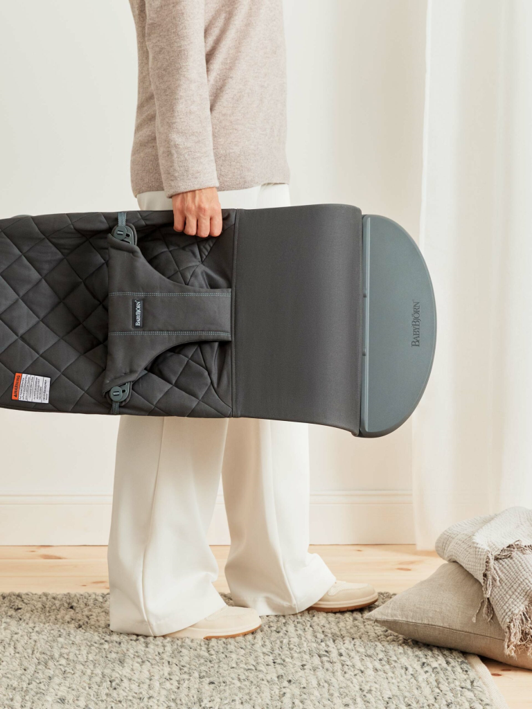 BABYBJORN BLISS COTTON CLASSIC QUILT LEŽALJKA-ANTHRACITE