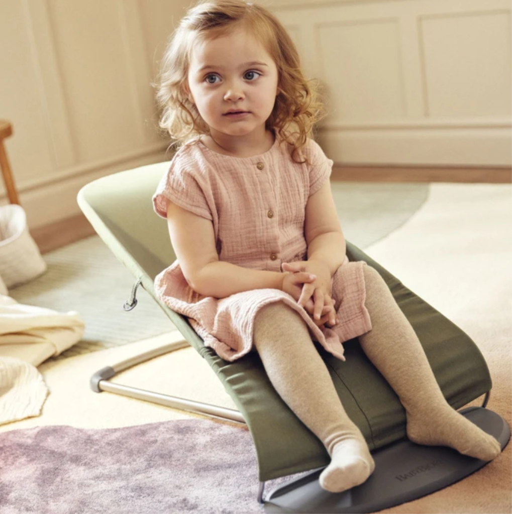 BABYBJORN BLISS WOVEN PETAL LEŽALJKA-DARK GREEN