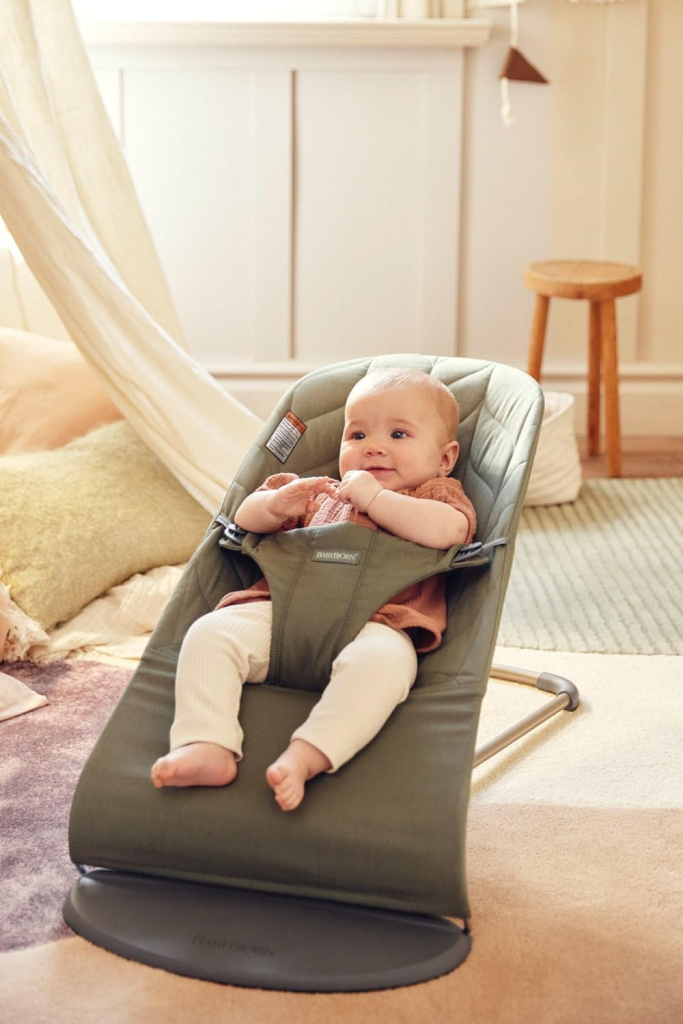 BABYBJORN BLISS WOVEN PETAL LEŽALJKA-DARK GREEN