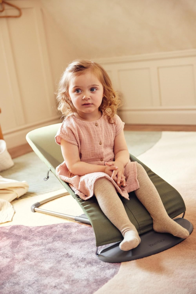 BABYBJORN BLISS WOVEN PETAL LEŽALJKA-DARK GREEN