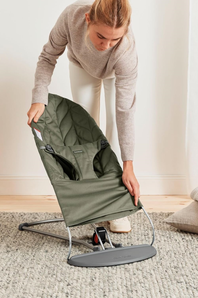 BABYBJORN BLISS WOVEN PETAL LEŽALJKA-DARK GREEN