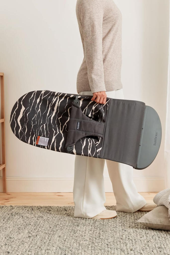 BABYBJORN BLISS COTTON LEŽALJKA-ANTHRACITE/LANDSCAPE