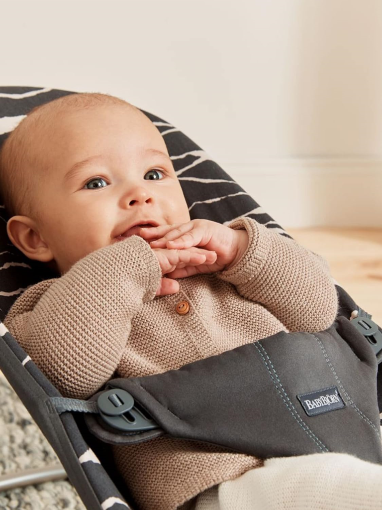 BABYBJORN BLISS COTTON LEŽALJKA-ANTHRACITE/LANDSCAPE