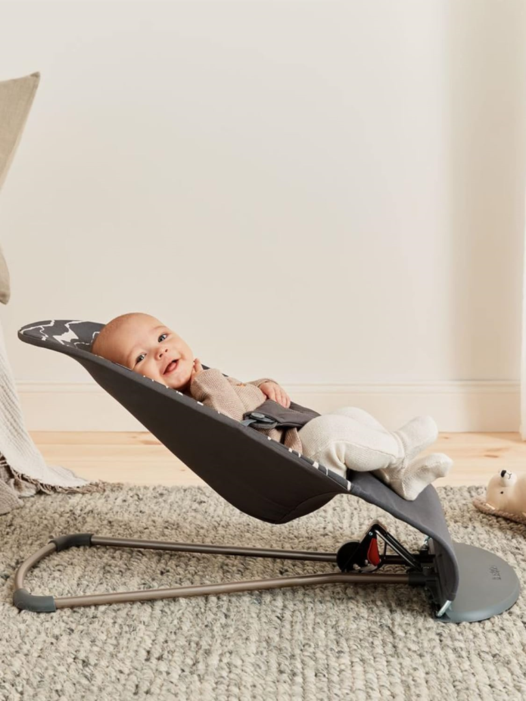 BABYBJORN BLISS COTTON LEŽALJKA-ANTHRACITE/LANDSCAPE