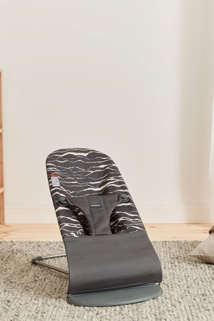 BABYBJORN BLISS COTTON LEŽALJKA-ANTHRACITE/LANDSCAPE