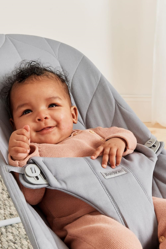 BABYBJORN BLISS WOVEN PETAL LEŽALJKA-LIGHT GREY