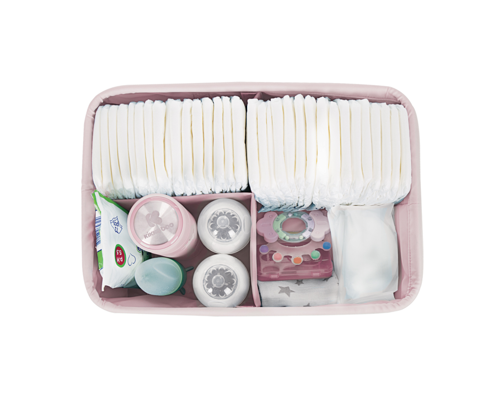KIKKA BOO ORGANIZATOR ZA PELENE BEAR WITH ME PINK