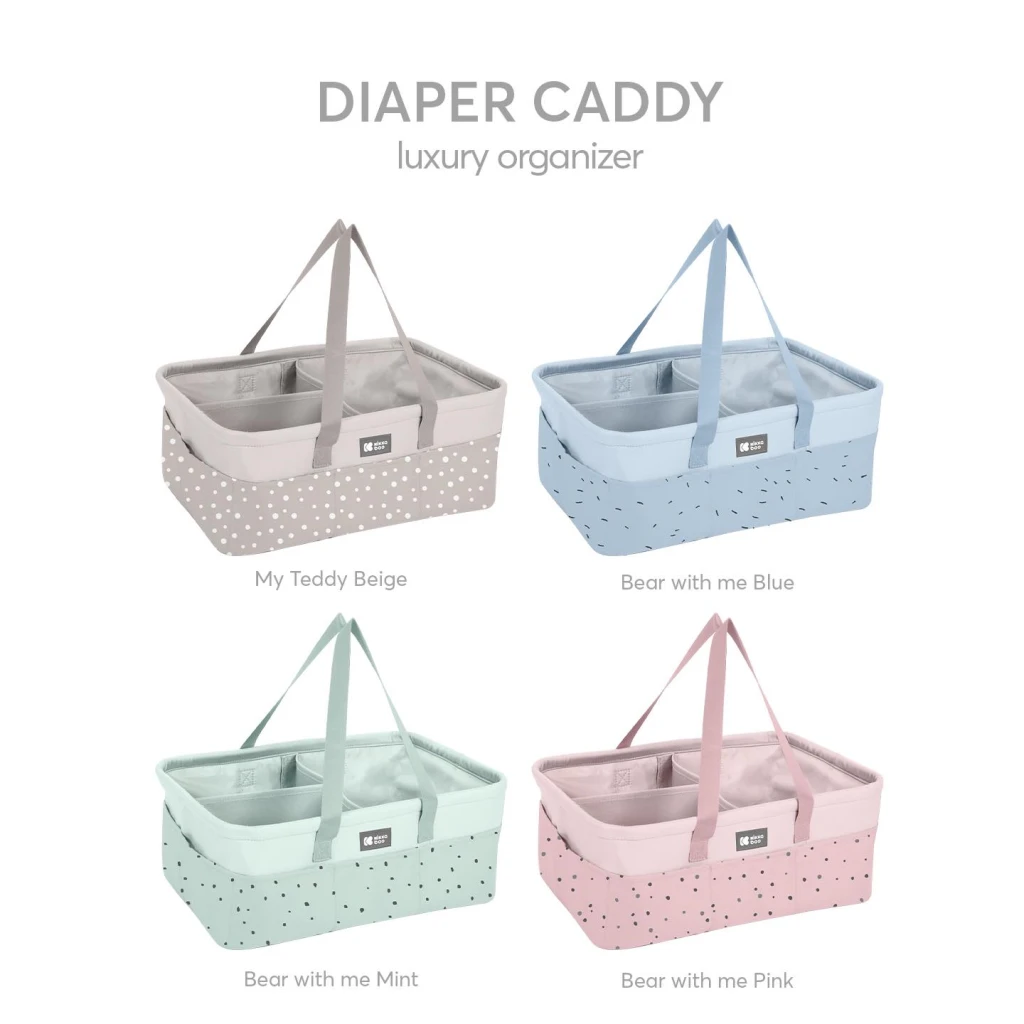 KIKKA BOO ORGANIZATOR ZA PELENE BEAR WITH ME MINT