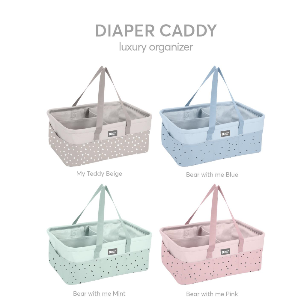 KIKKA BOO ORGANIZATOR ZA PELENE BEAR WITH ME BLUE