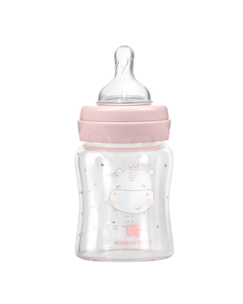 KIKKA BOO STAKLENA BOCA 120ML HIPPO DREAMS,PINK