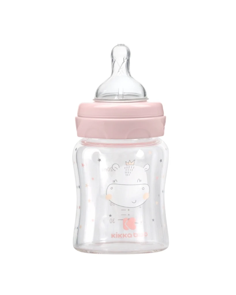 KIKKA BOO STAKLENA BOCA 120ML HIPPO DREAMS,PINK