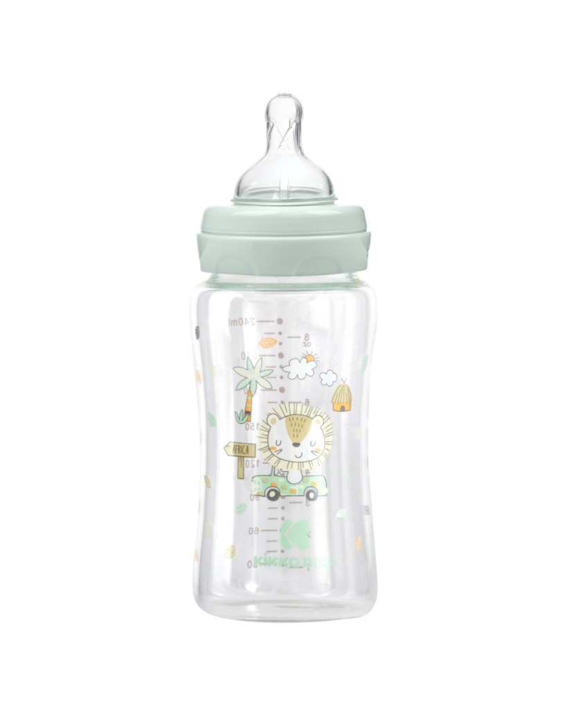 KIKKA BOO STAKLENA BOCA 240ML JUNGLE KING MINT