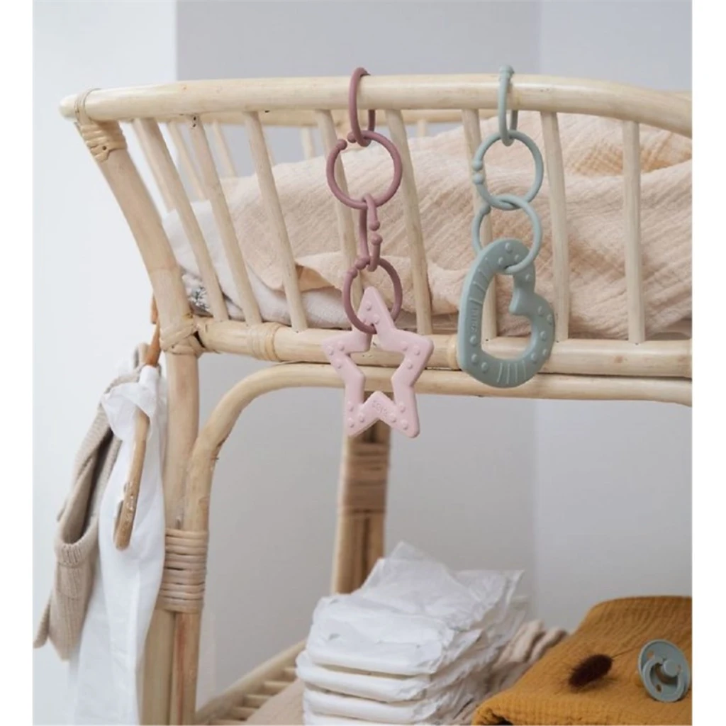 BIBS GLODALICA SRCE BLUSH