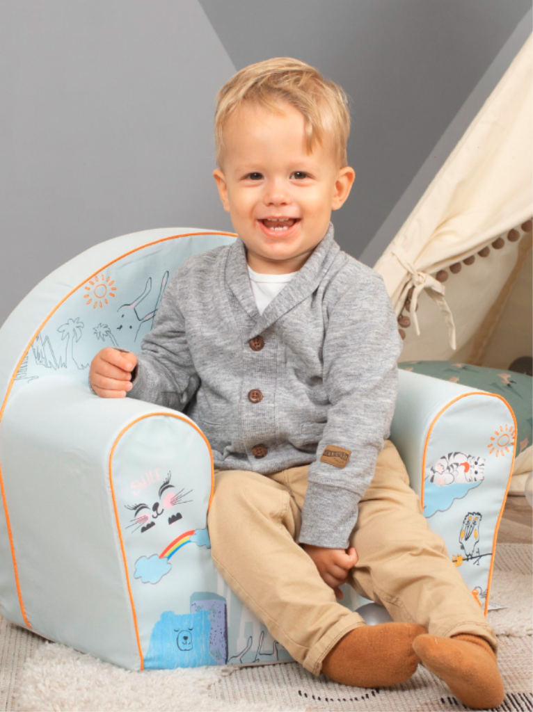 DELSIT FOTELJA DT8 SIVA SA ZVJEZDICAMA