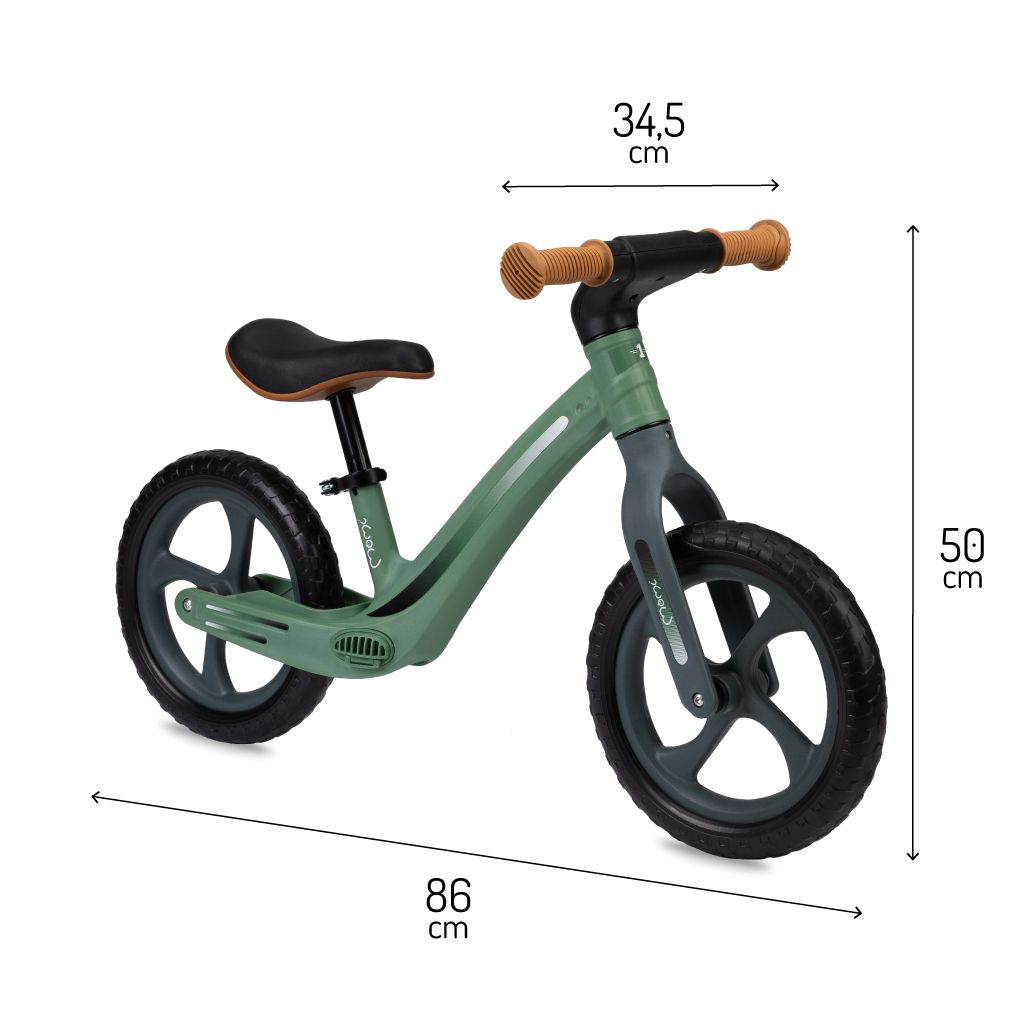 MOMI MIZO BALANS BICIKL ,GREEN+MOMI MIMI KACIGA BLACK