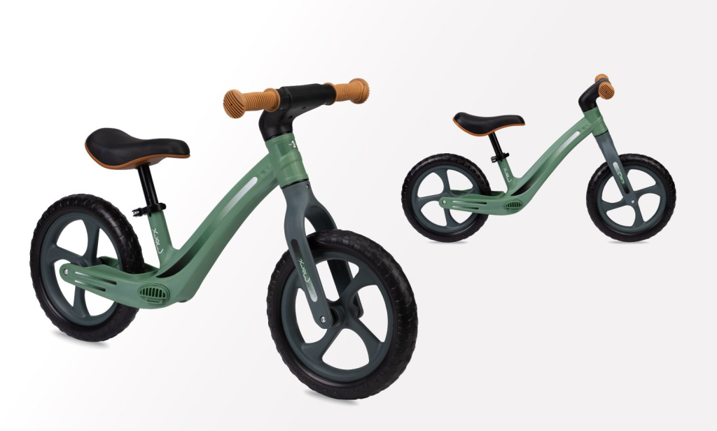 MOMI MIZO BALANS BICIKL ,GREEN+MOMI MIMI KACIGA BLACK