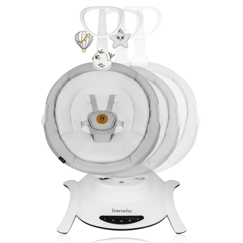 LIONELO BELLA SET LEŽALJKA+LJULJAČKA,GREY