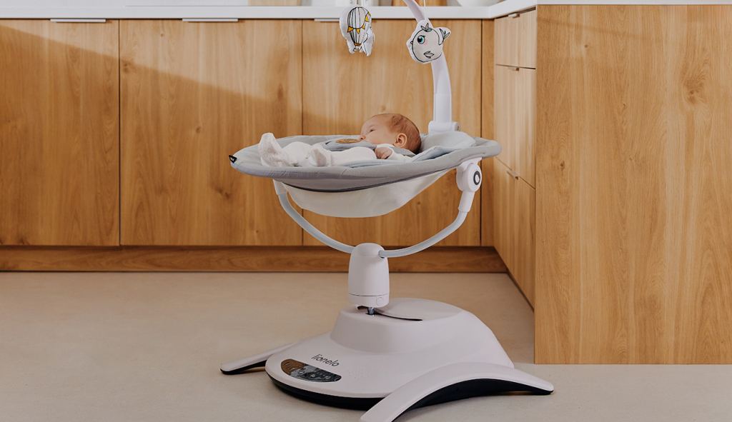 LIONELO BELLA SET LEŽALJKA+LJULJAČKA,GREY