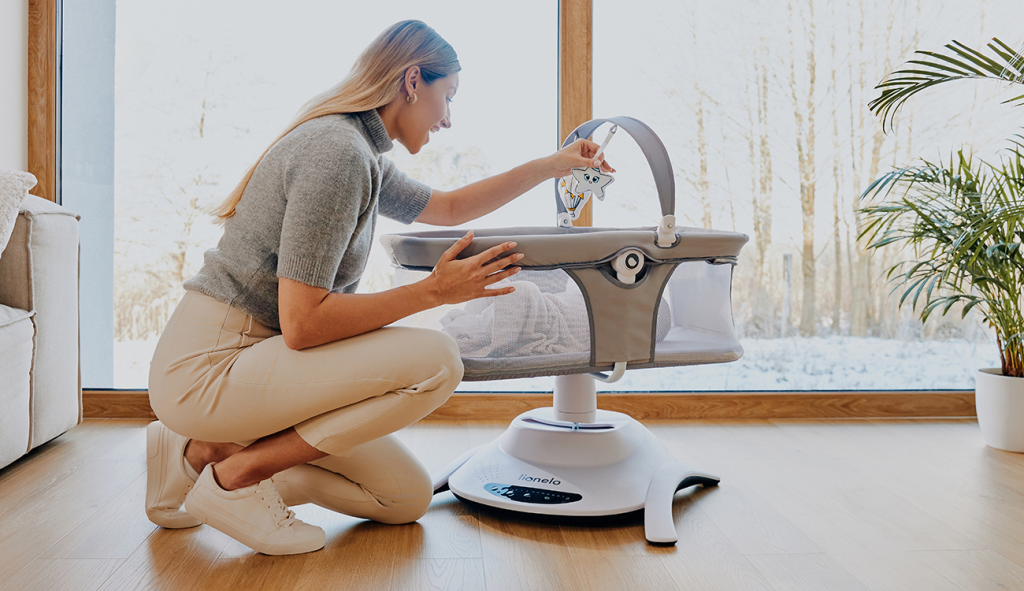 LIONELO BELLA SET LEŽALJKA+LJULJAČKA,GREY