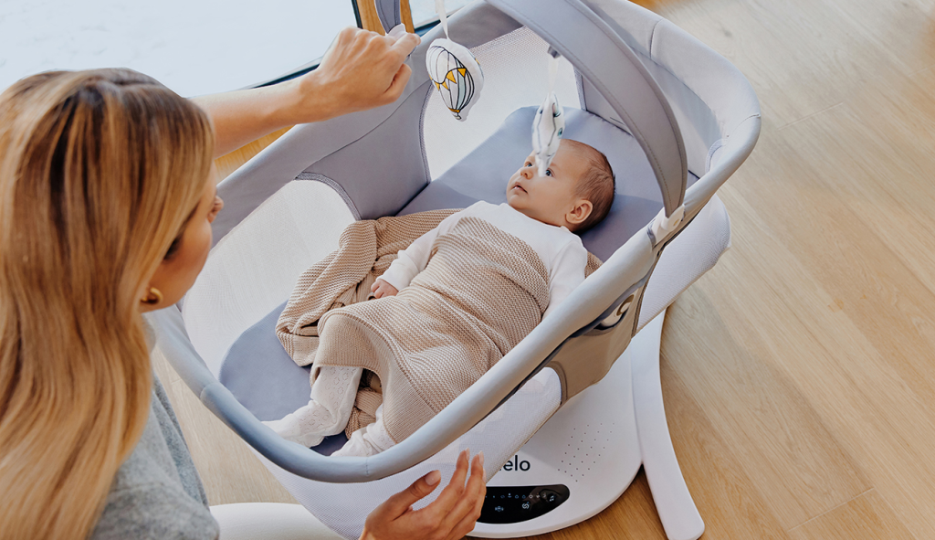 LIONELO BELLA SET LEŽALJKA+LJULJAČKA,GREY