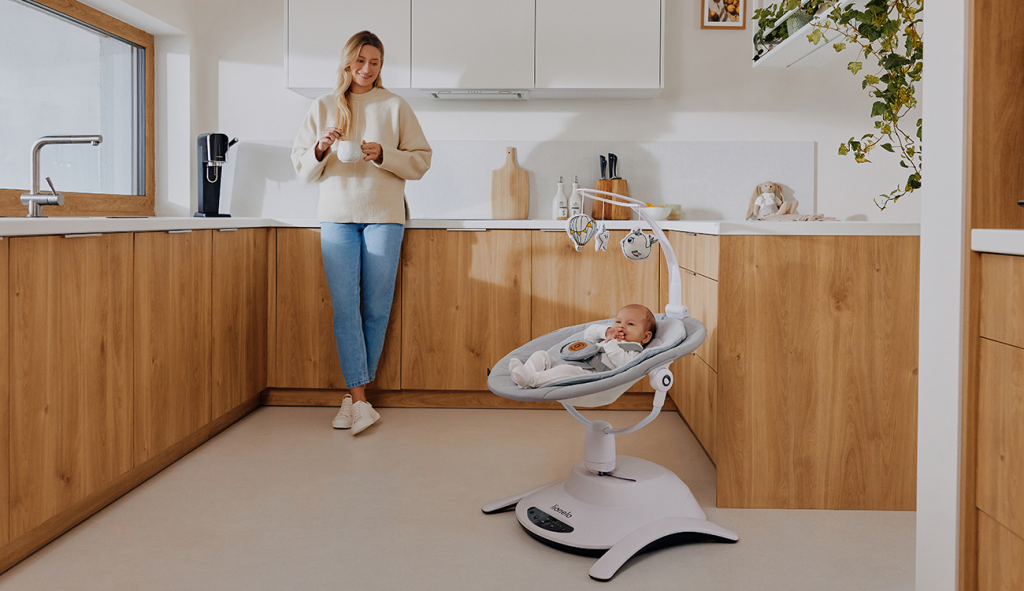 LIONELO BELLA SET LEŽALJKA+LJULJAČKA,GREY