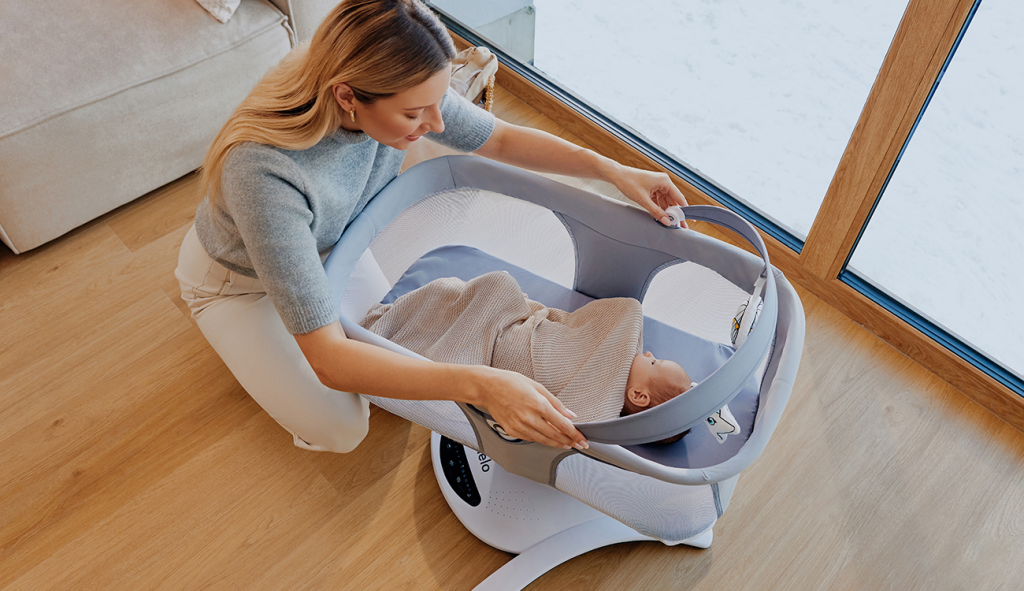 LIONELO BELLA SET LEŽALJKA+LJULJAČKA,GREY