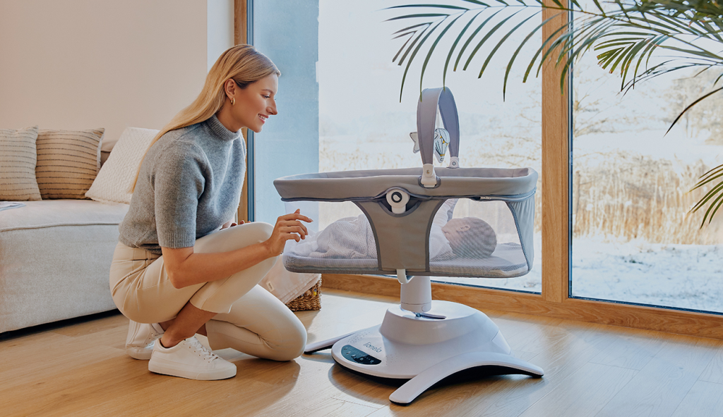 LIONELO BELLA SET LEŽALJKA+LJULJAČKA,GREY