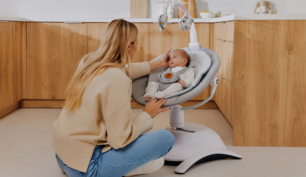 LIONELO BELLA SET LEŽALJKA+LJULJAČKA,GREY