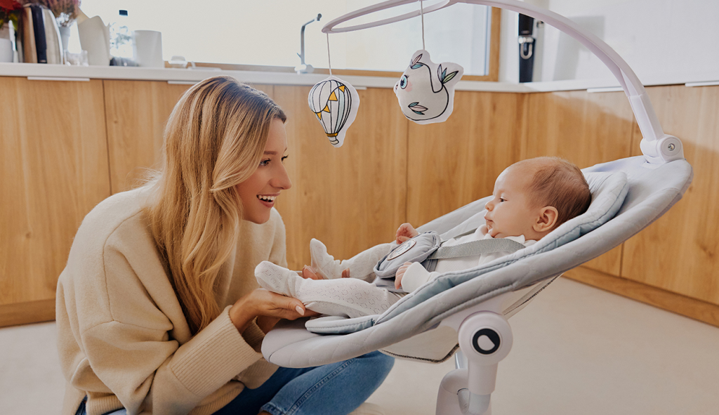 LIONELO BELLA SET LEŽALJKA+LJULJAČKA,GREY