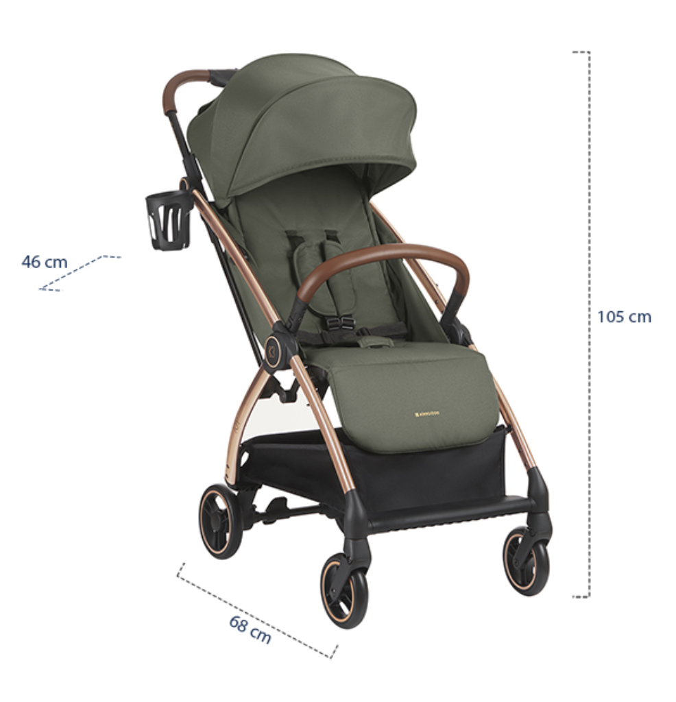 KIKKA BOO JOY AUTOSKLOPIVA KOLICA ,DARK GREY