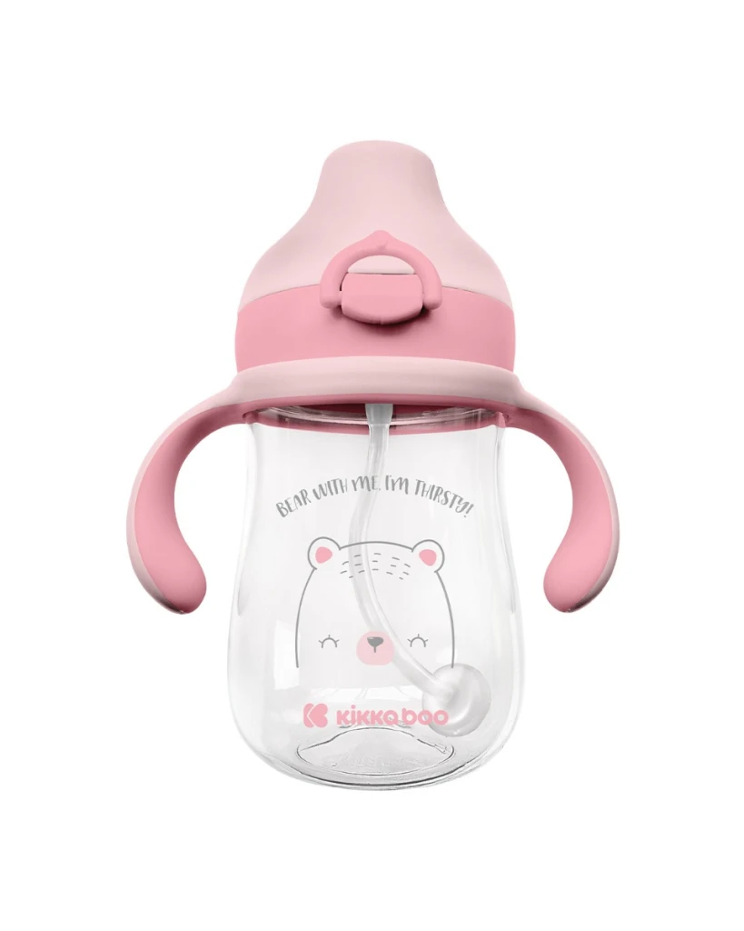 KIKKA BOO BEAR TRITAN BOČICA 300ML,PINK