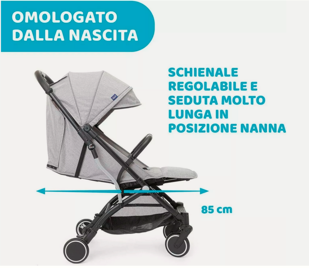 CHICCO TROLLEY ME,LIGHT GREY