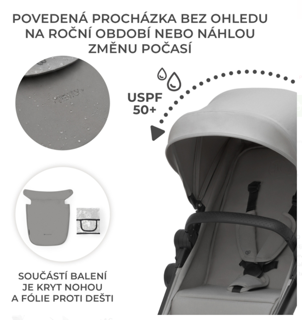 KINDERKRAFT KOLICA 3U1 NEWLY MINK PRO MOONLIGHT GREY