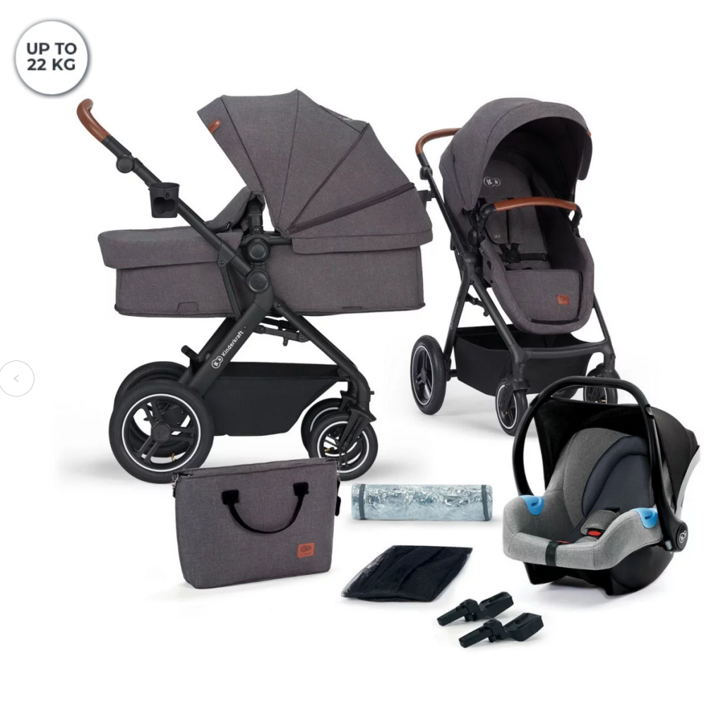 KINDERKRAFT KOLICA 3U1 B-TOUR(MINK) DARK GREY