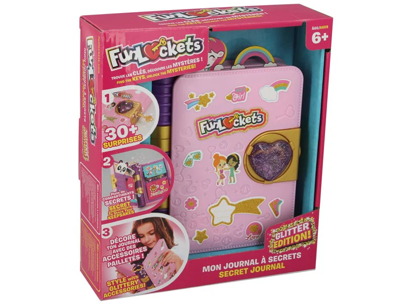 FUNLOCKETS DNEVNIK TAJNI GLITTER TŠ.